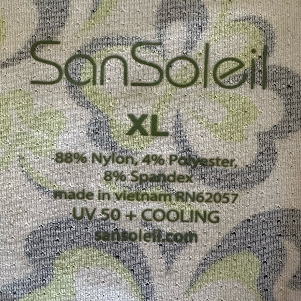 SanSoliel SolCool UPF 50+ Golf Tennis 1/4 Zip Shirt Womens XL NWOT - Picture 7 of 9